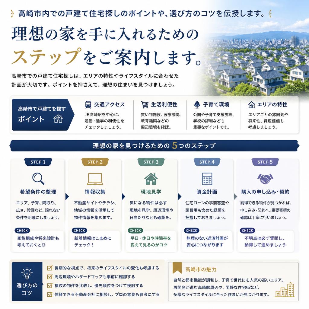 理想の戸建て住宅を見つける方法