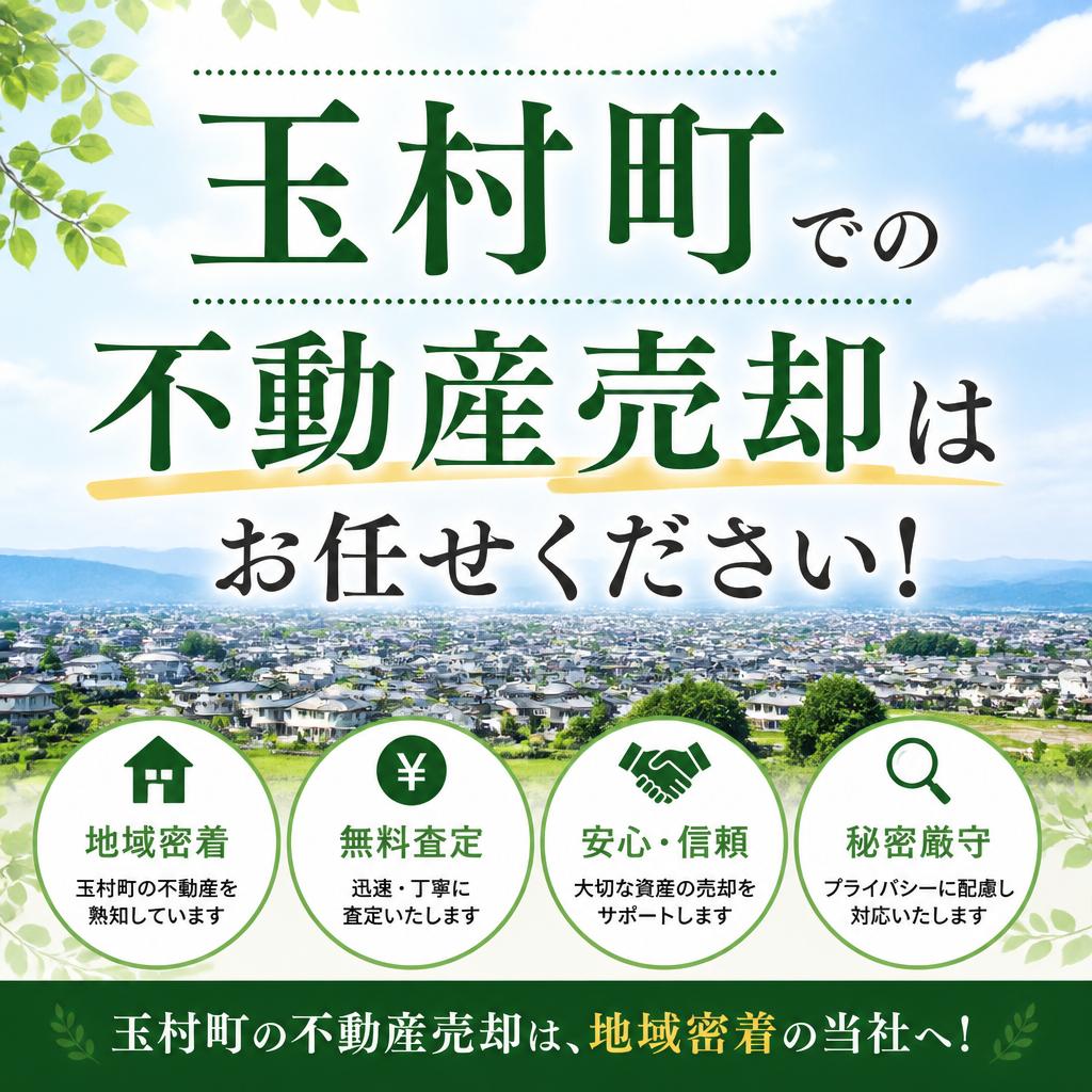 玉村町での不動産売却はお任せください！