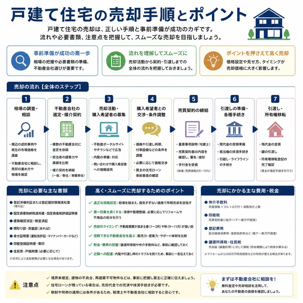 不動産売却の流れとポイント