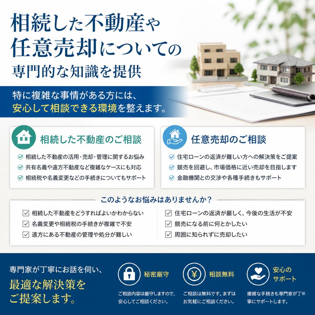 相続や任意売却の相談