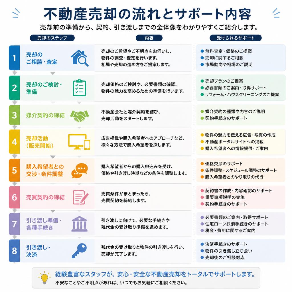 不動産売却の流れ