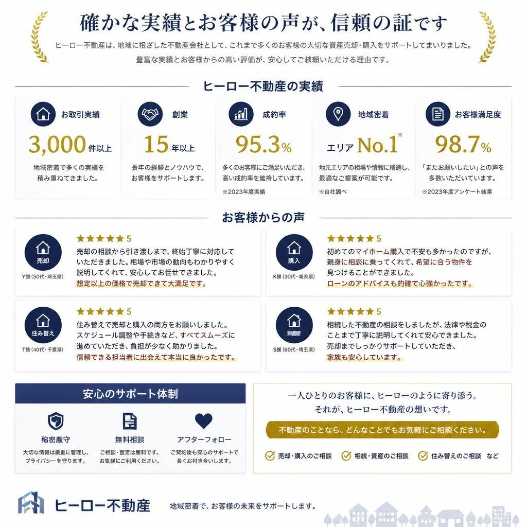 実績と信頼