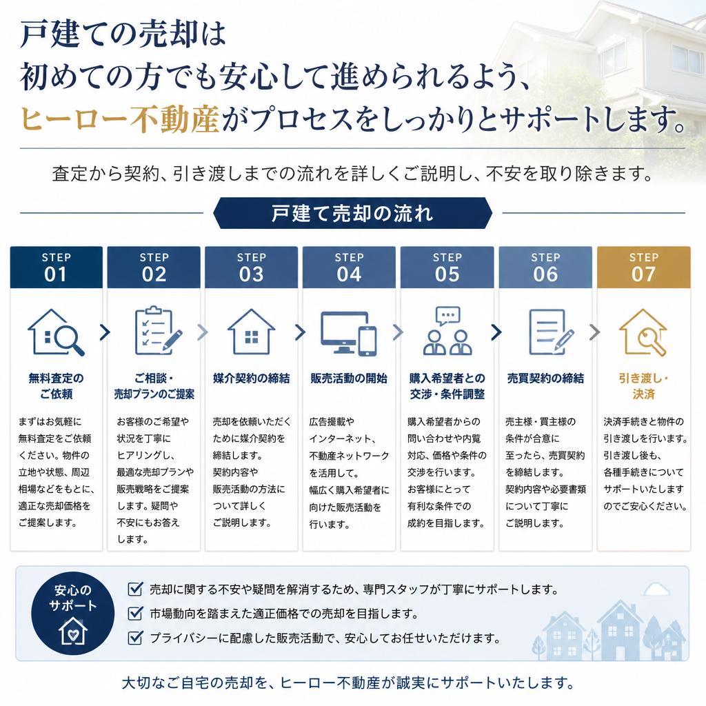 売却プロセスのご案内