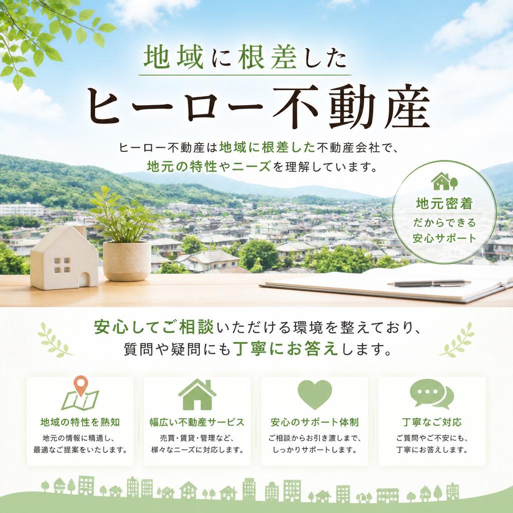 地域密着型の信頼と安心