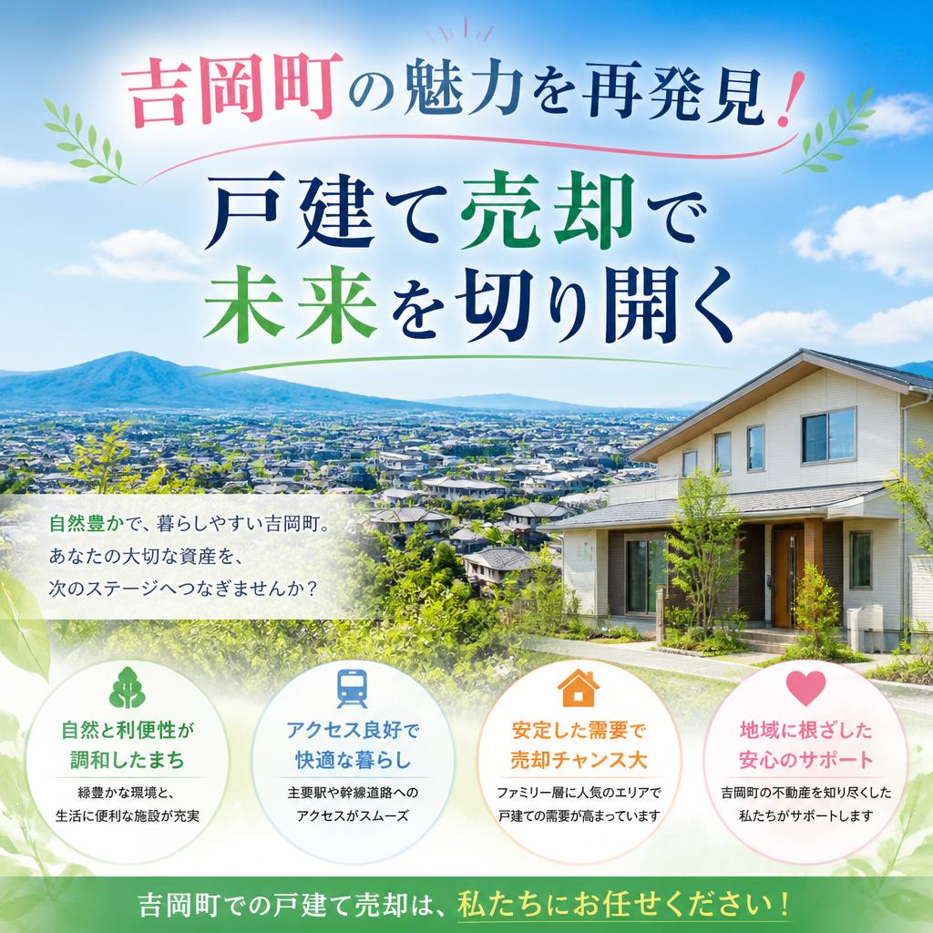 吉岡町の魅力を再発見！戸建て売却で未来を切り開く