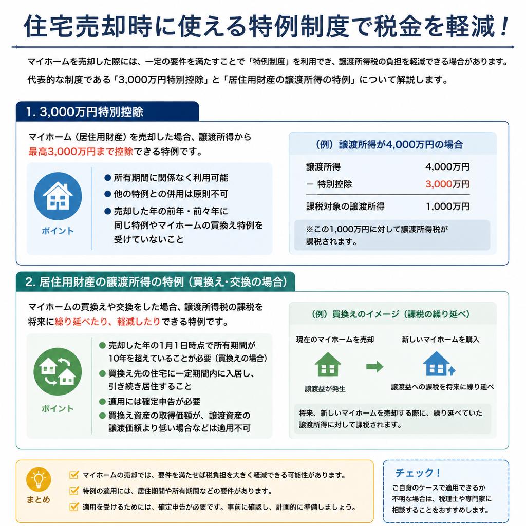 特例制度を活用して税金を軽減しよう