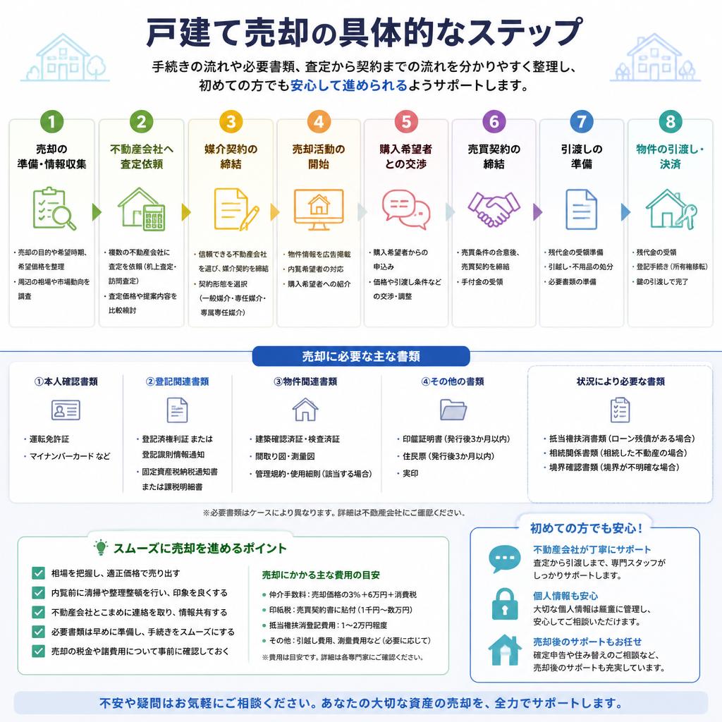 売却のステップ