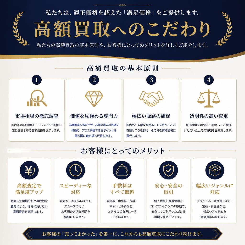 高額買取の理由