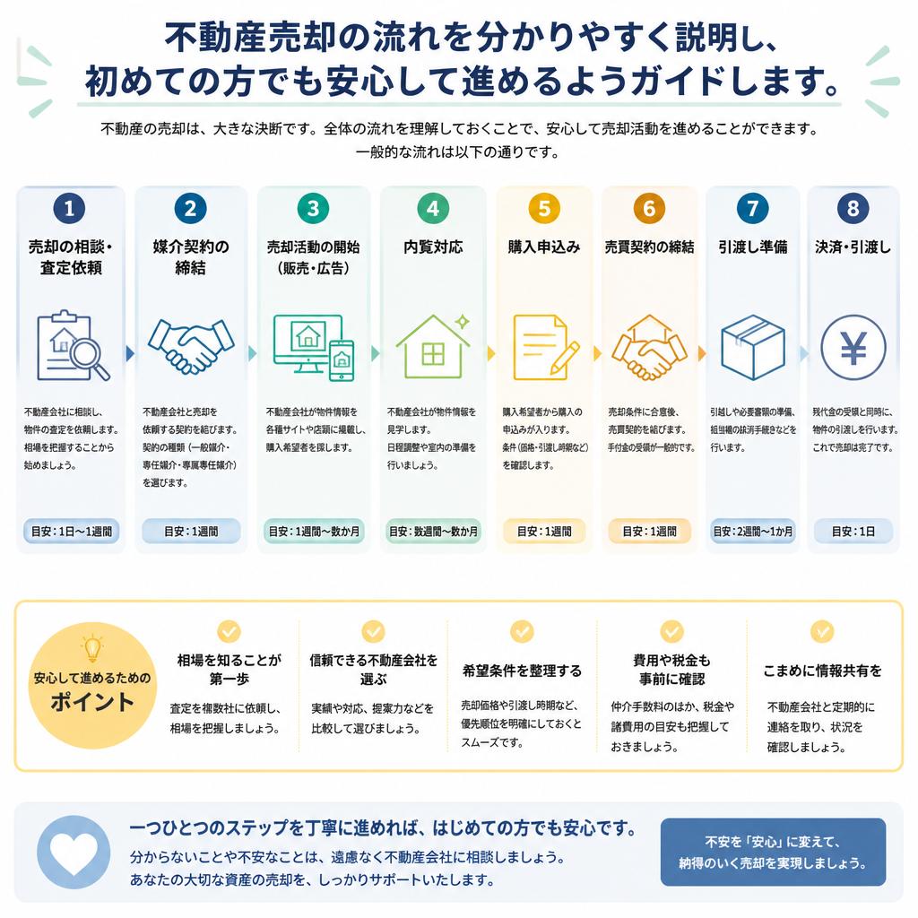 売却プロセスを簡単に解説