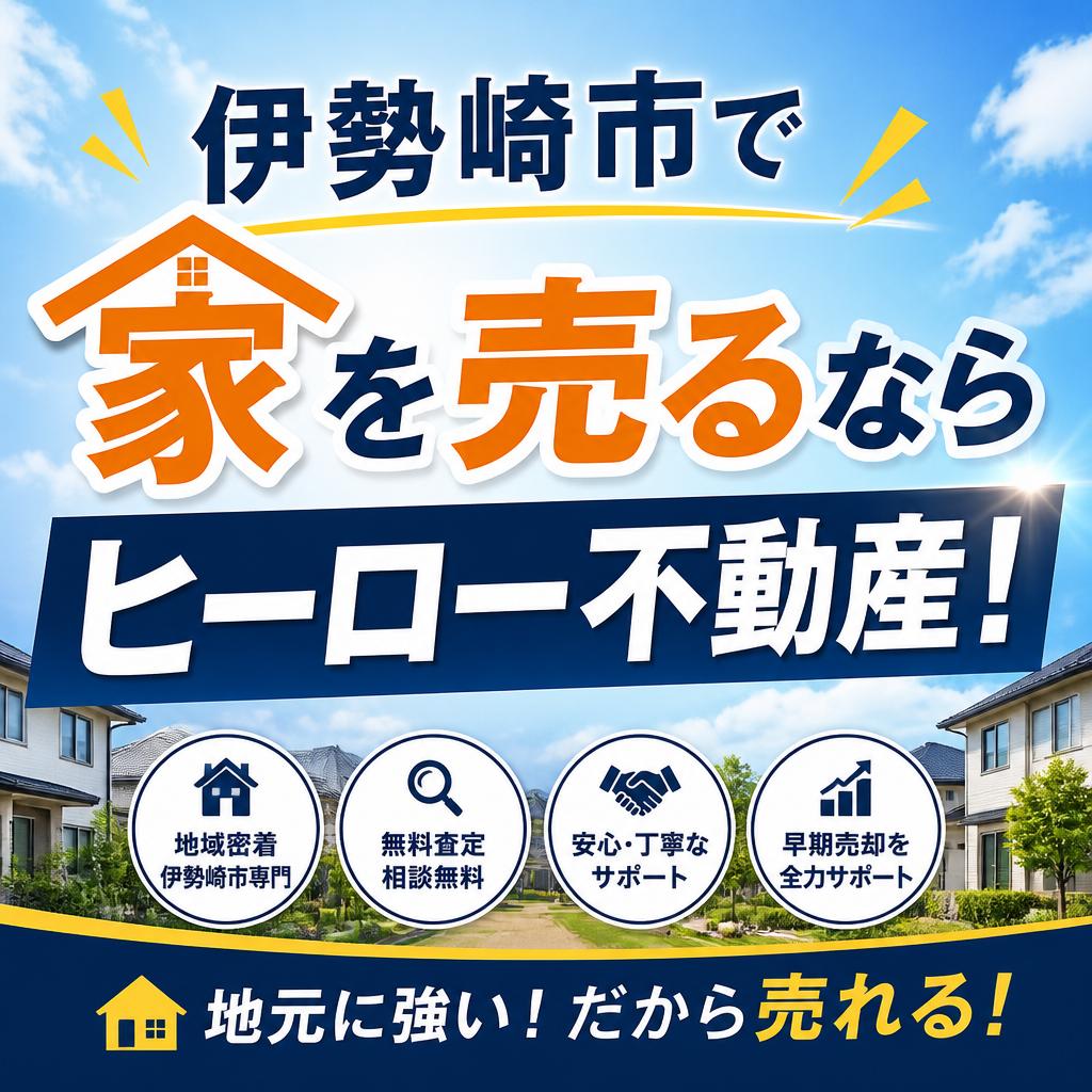 伊勢崎市で家を売るならヒーロー不動産！