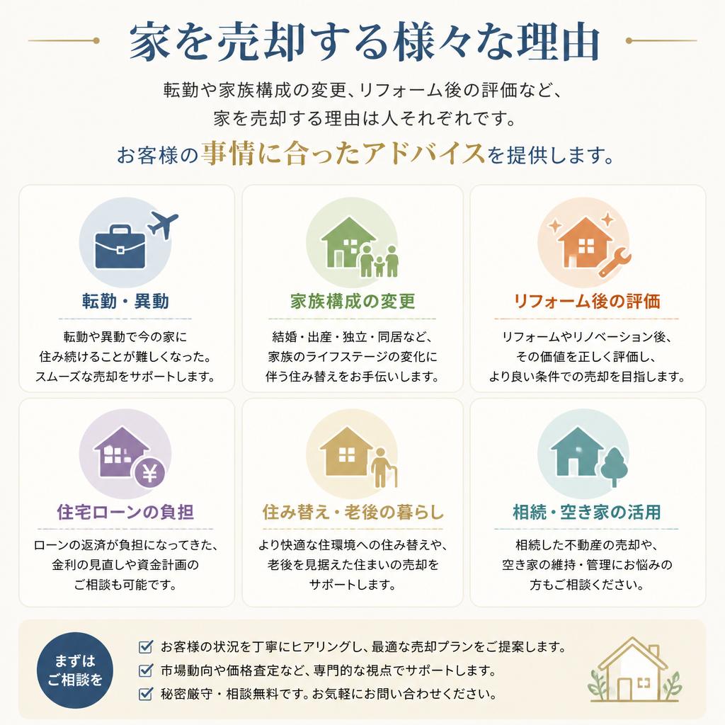 家を売却する理由とは