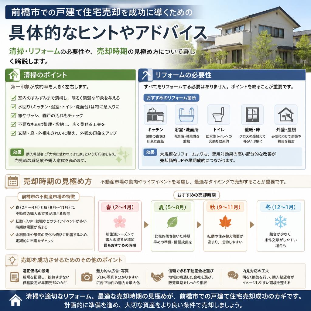 売却成功のためのヒントとアドバイス