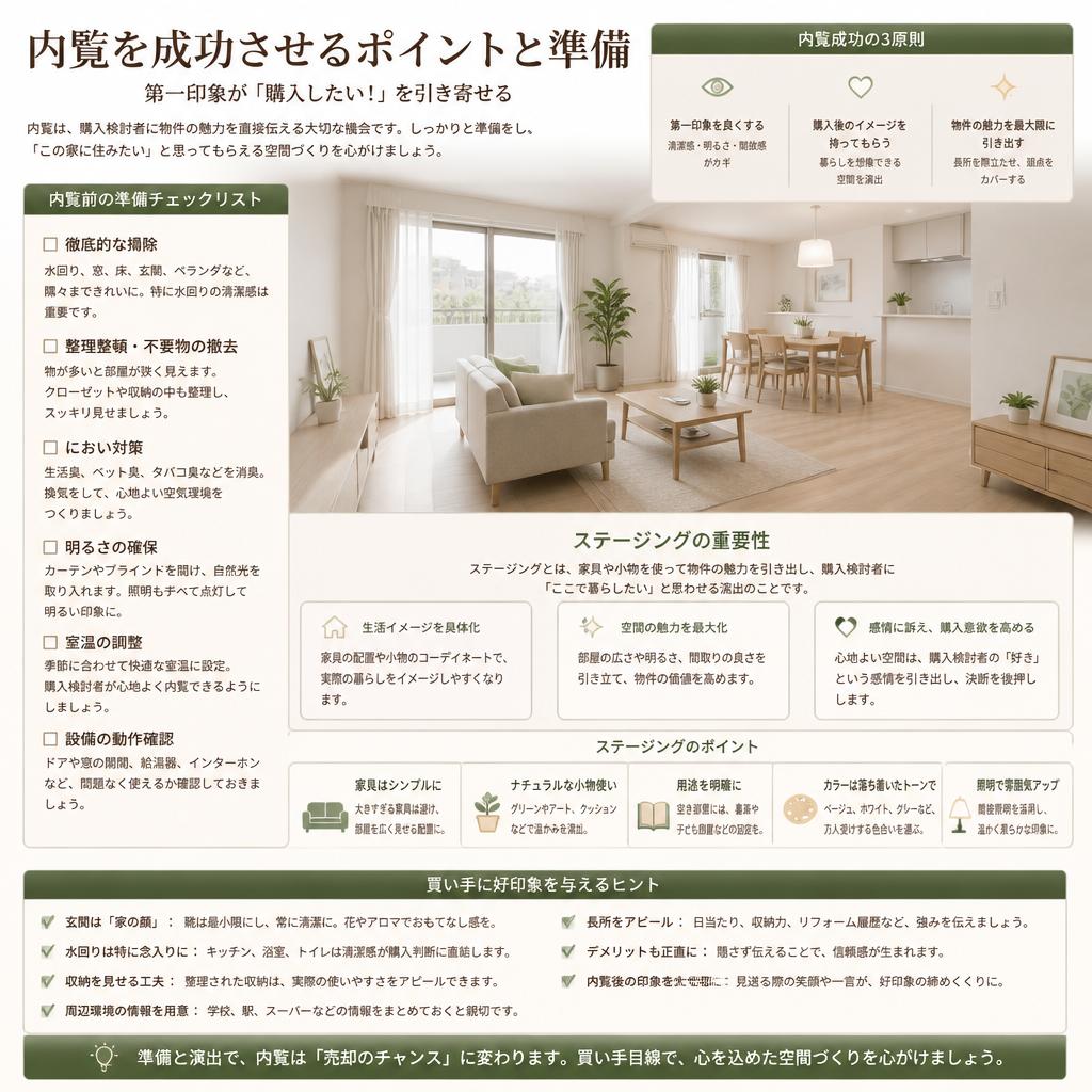 内覧のポイントと準備