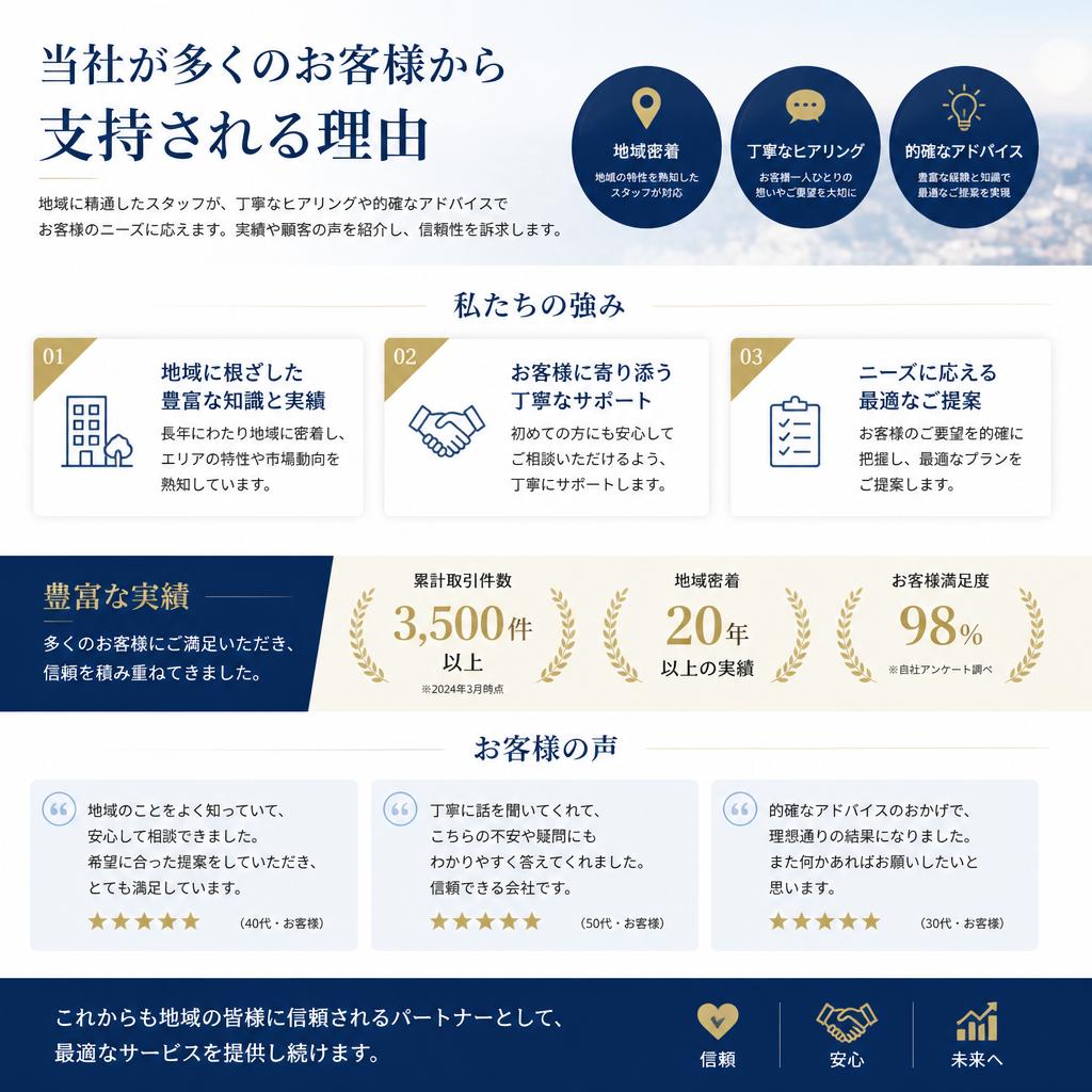 ヒーロー不動産が選ばれる理由