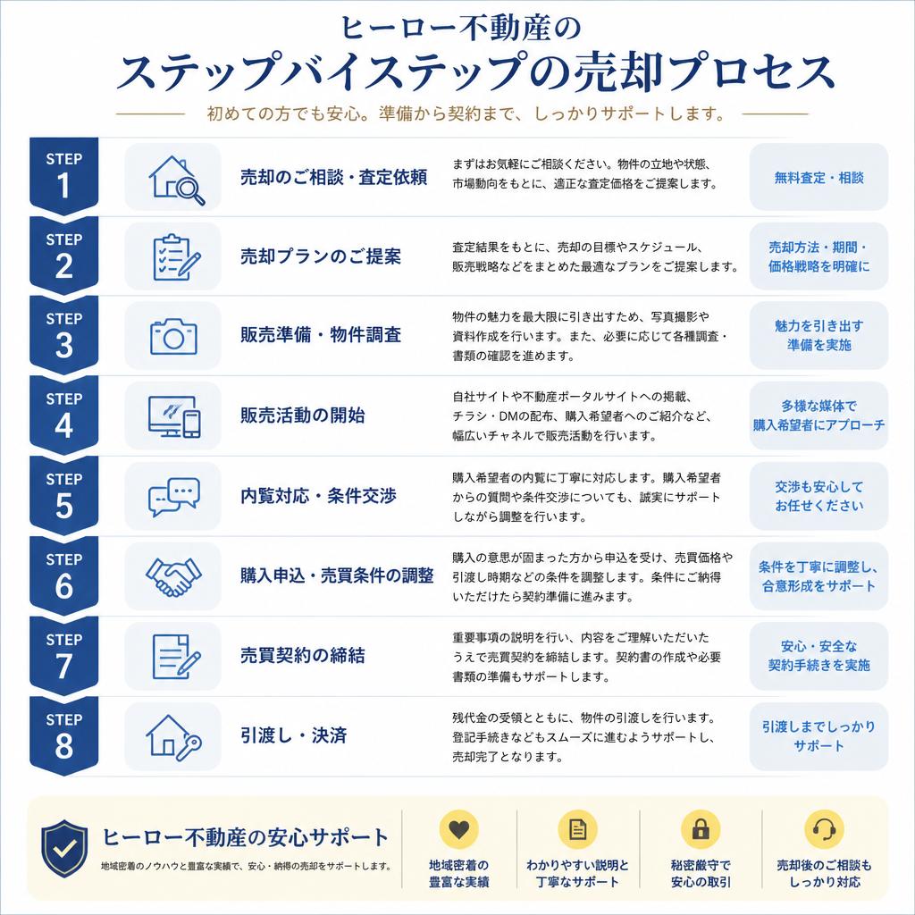不動産売却の流れ
