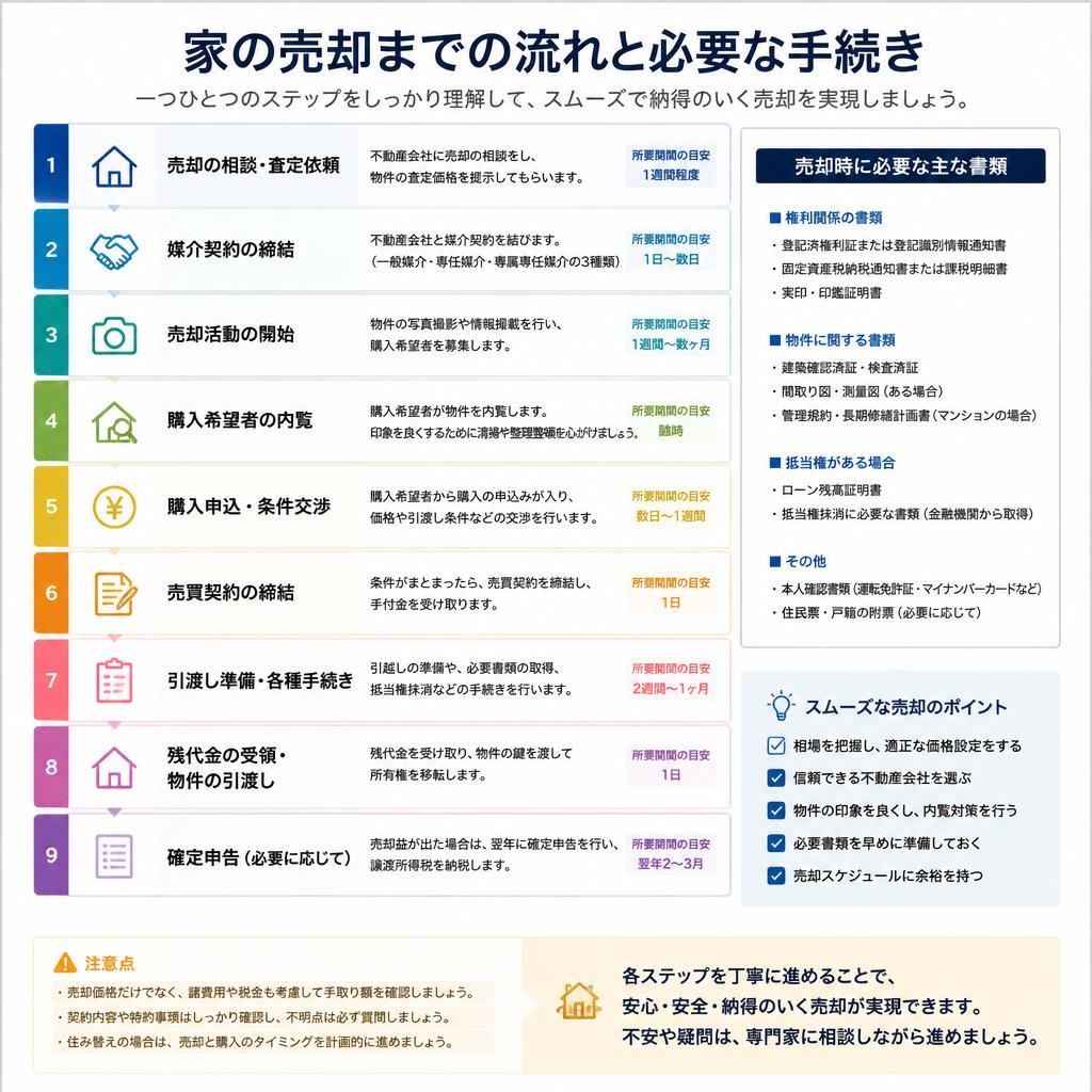 4. 売却の流れと必要なステップ