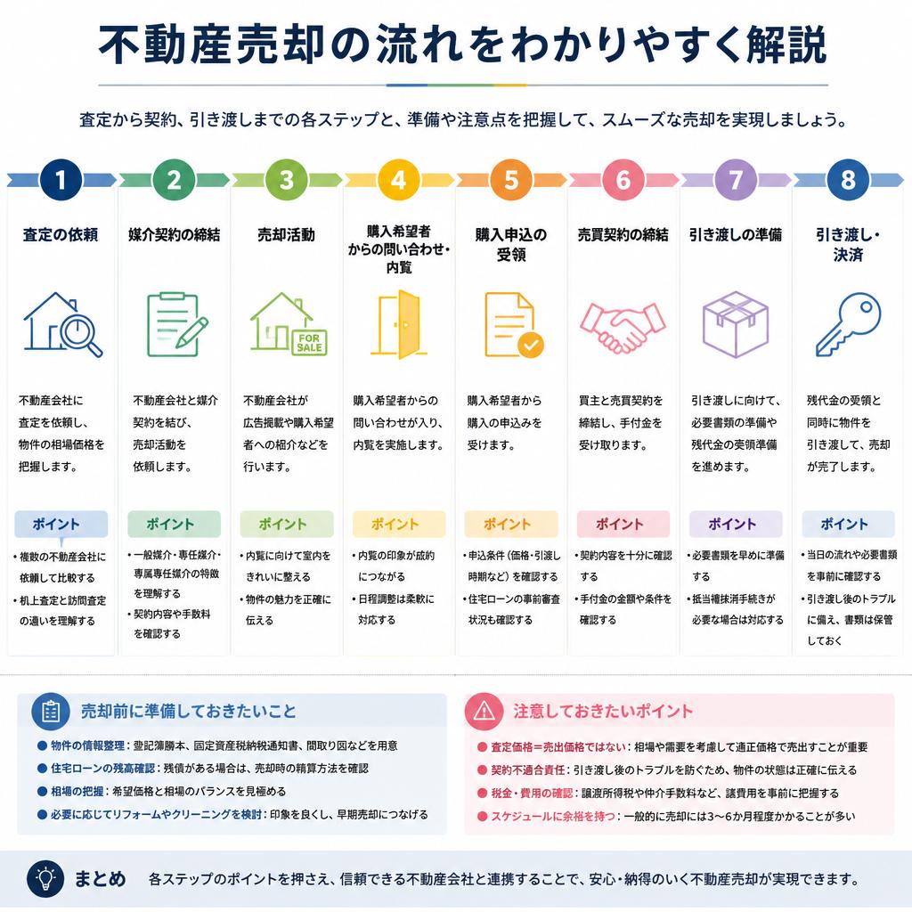 不動産売却のプロセス