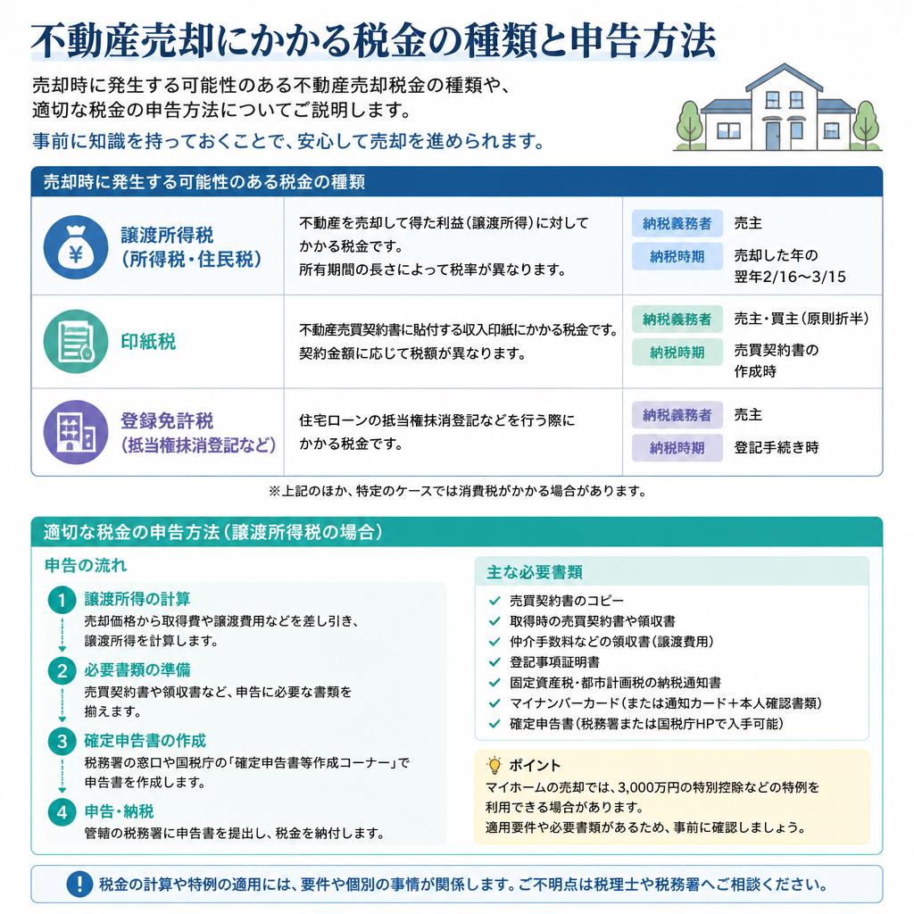 不動産売却に伴う税金の基本知識