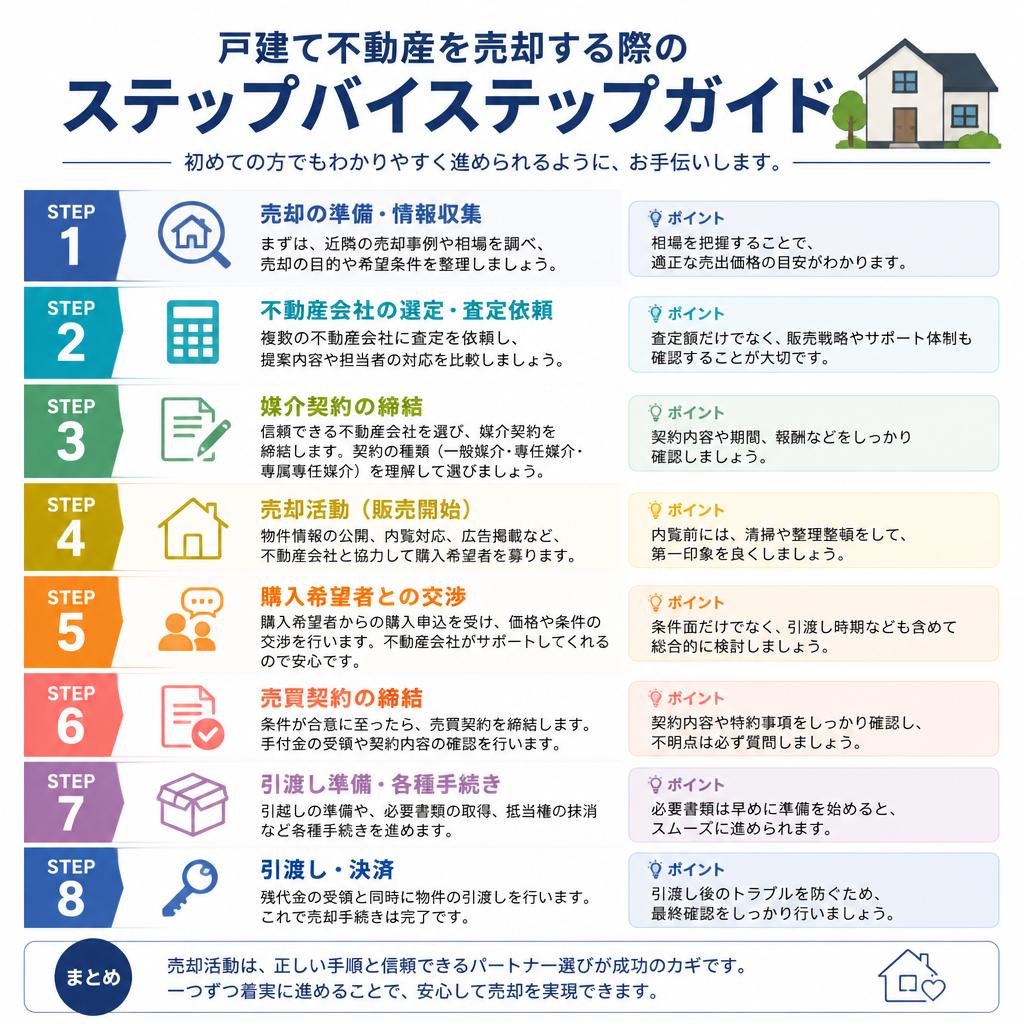 2. 戸建て物件売却の流れ