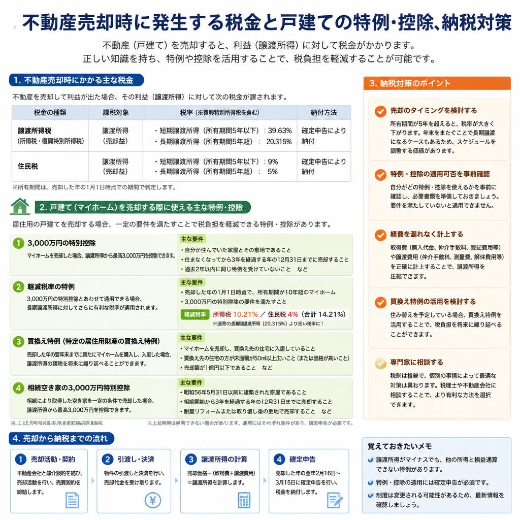 3. 売却に伴う税金の注意点