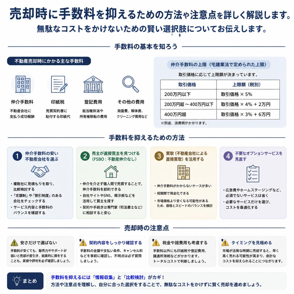手数料を抑えるためのテクニック