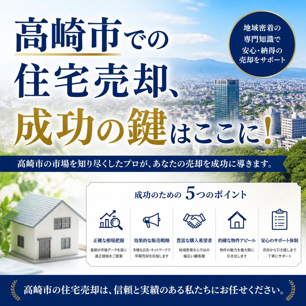 高崎市での住宅売却、成功の鍵はここに！
