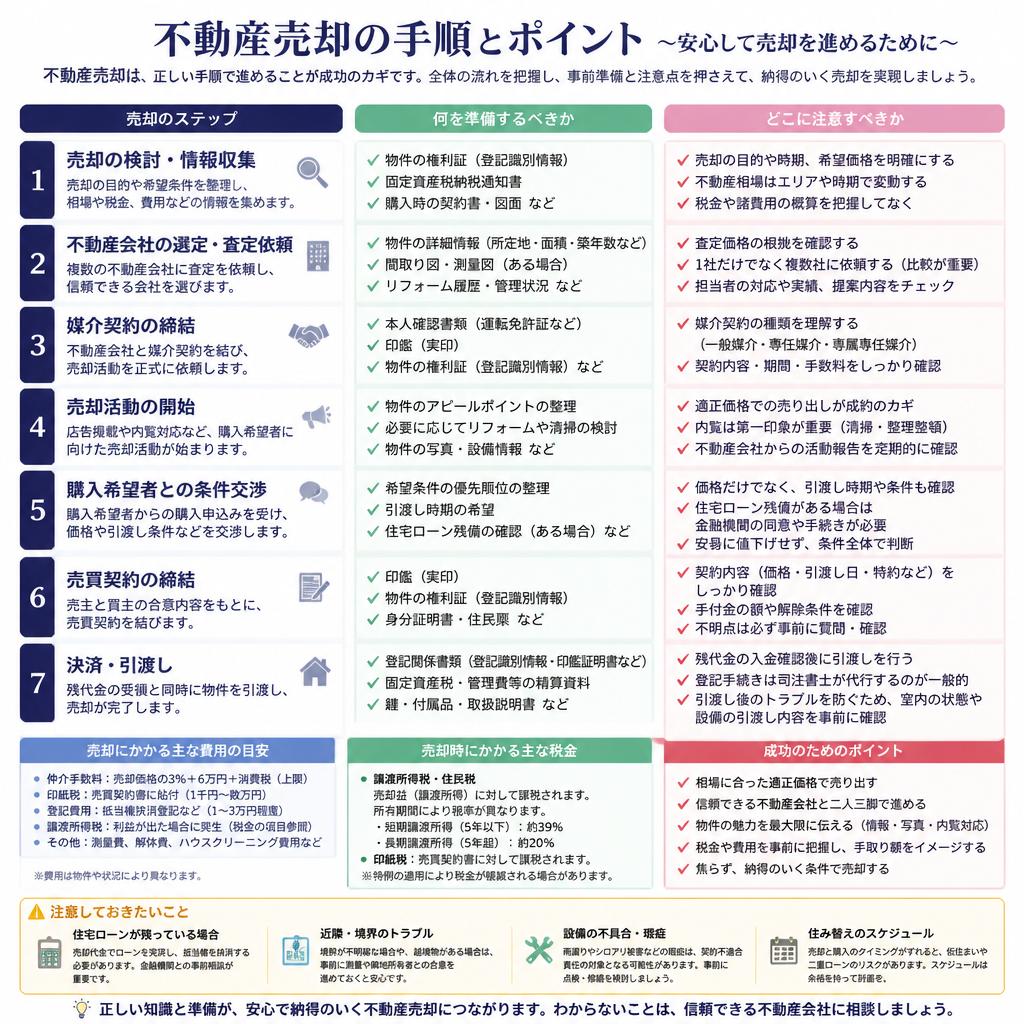 不動産売却の流れ