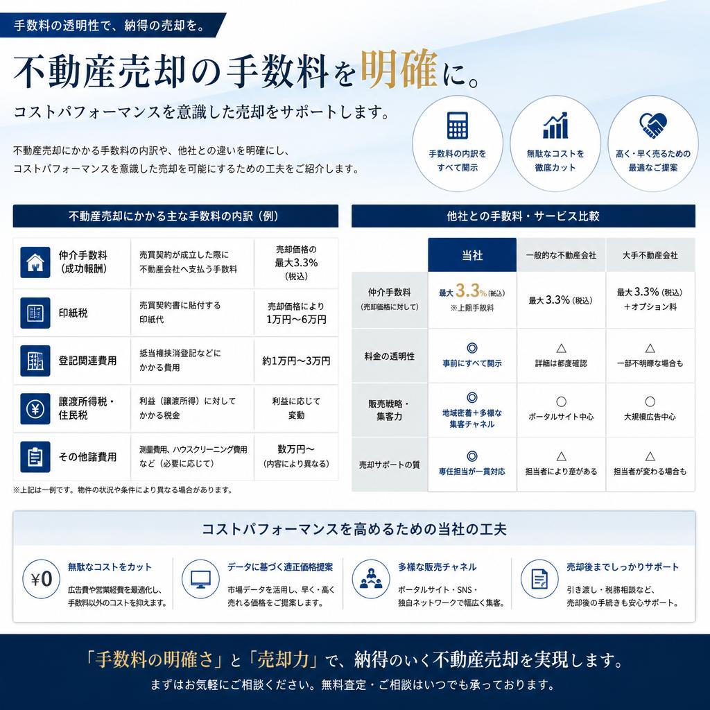 透明な手数料体制について
