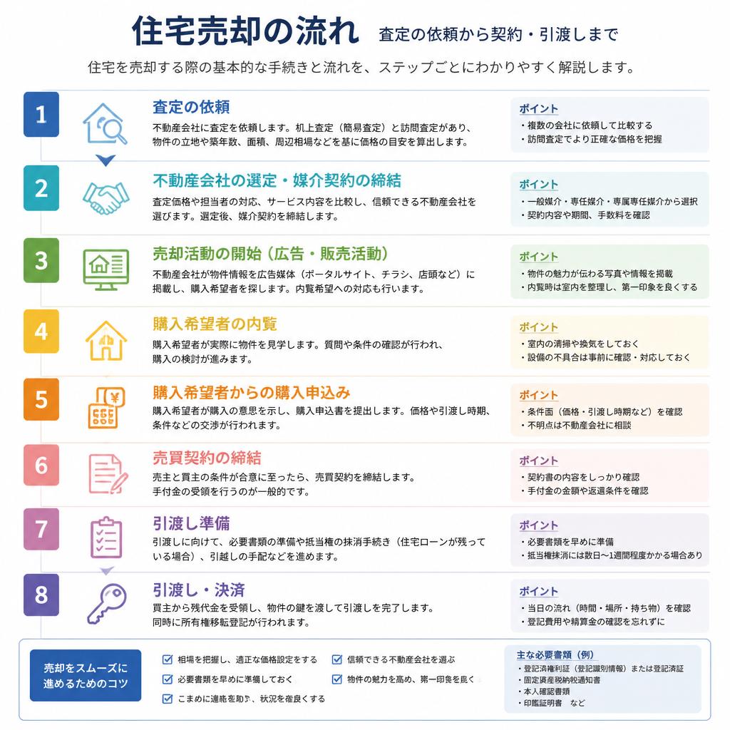 住宅売却の手続きと流れ