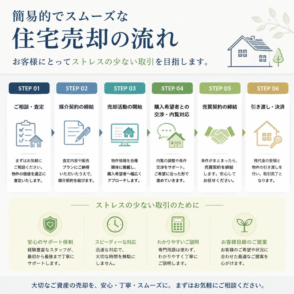 手間いらずの売却プロセスの進め方