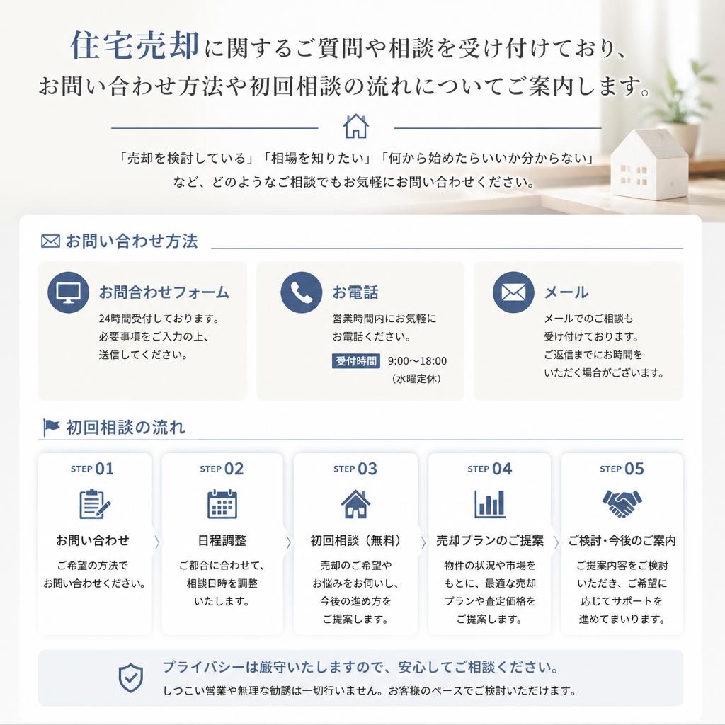 お気軽に問い合わせを！