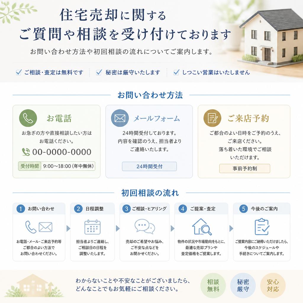 お気軽に問い合わせを！