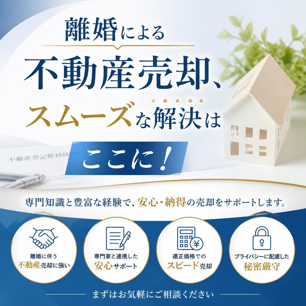 離婚による不動産売却、スムーズな解決はここに！