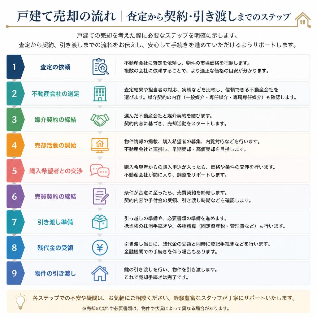 スムーズな売却のためのステップ