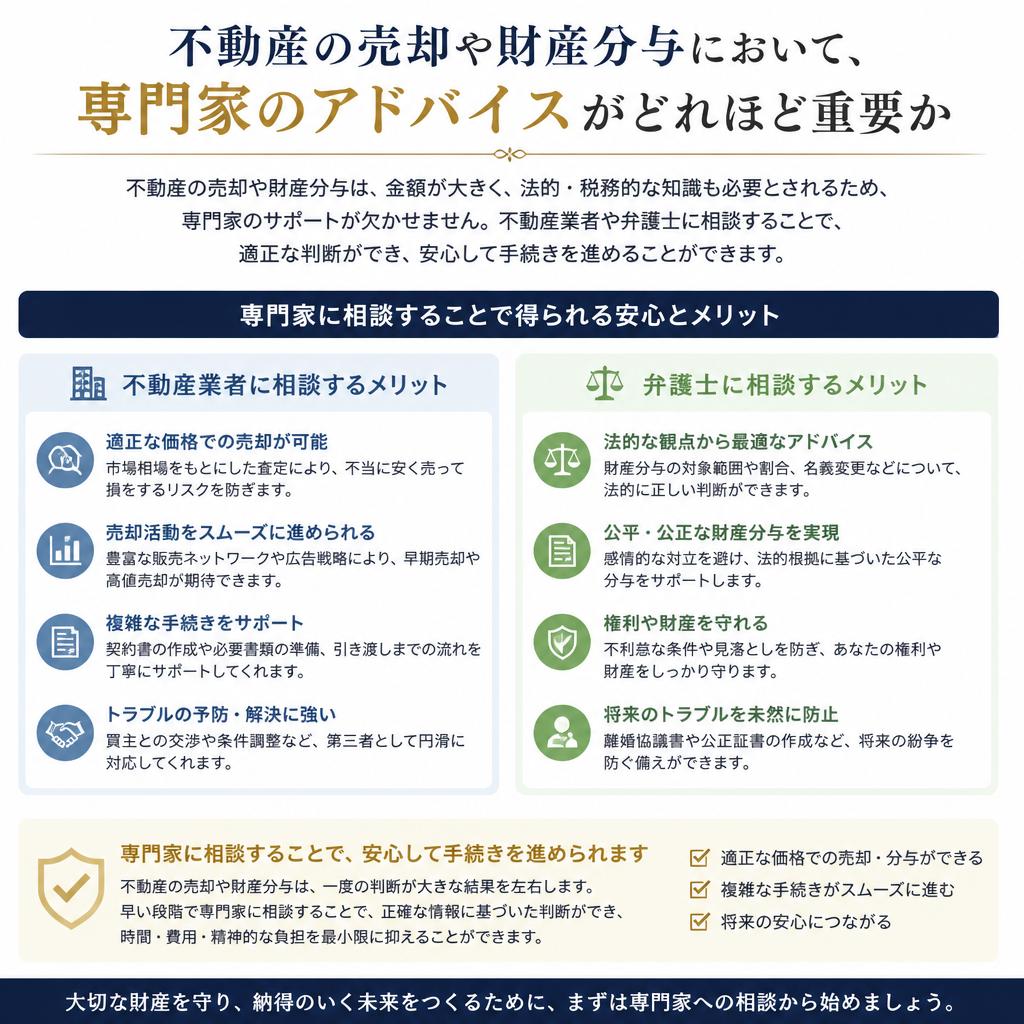 専門家に相談するメリット