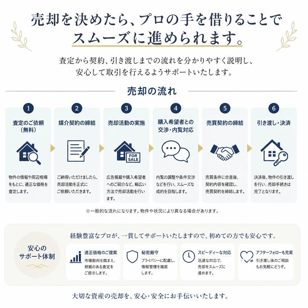 スムーズな売却手続きの流れ