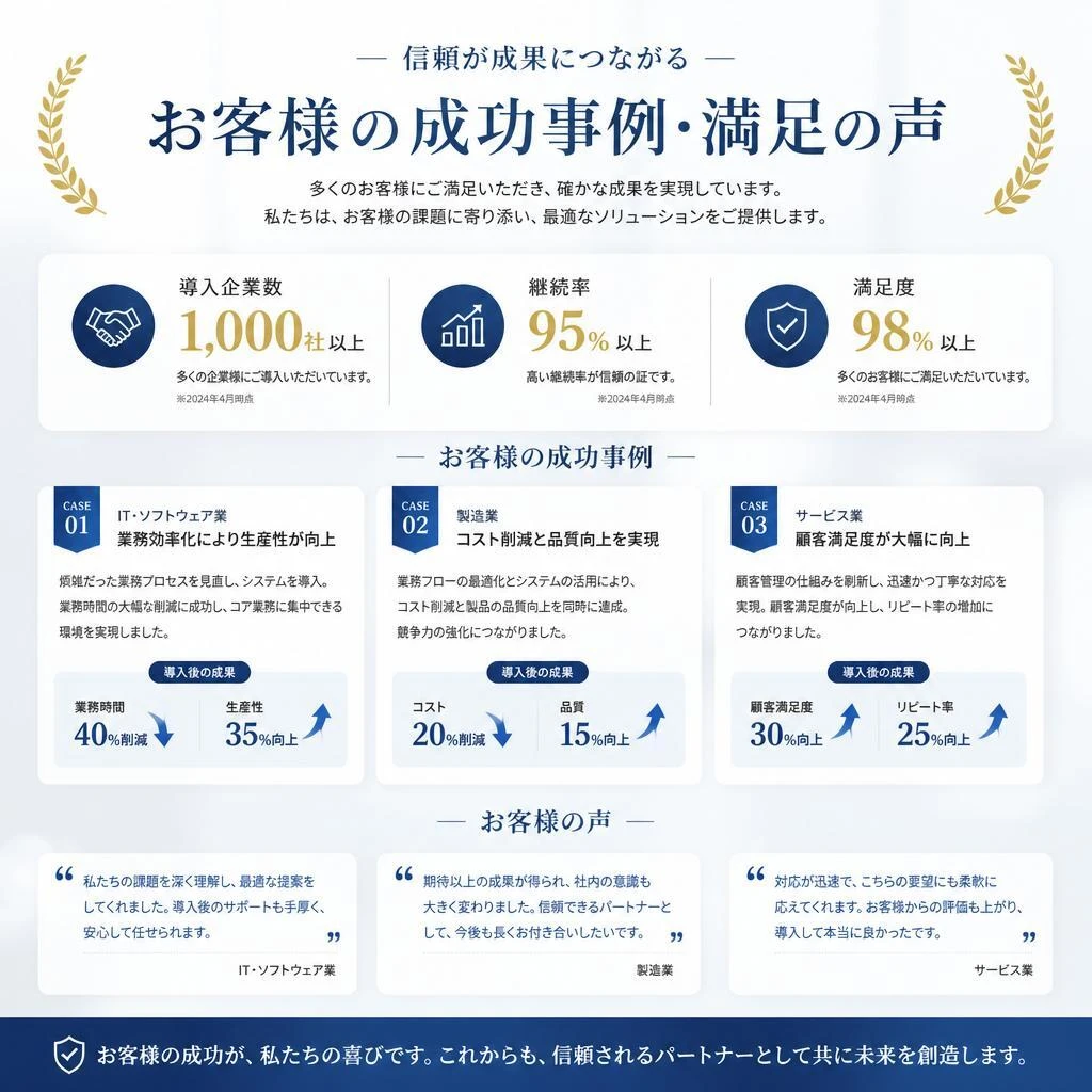 4. 実績とお客様の声