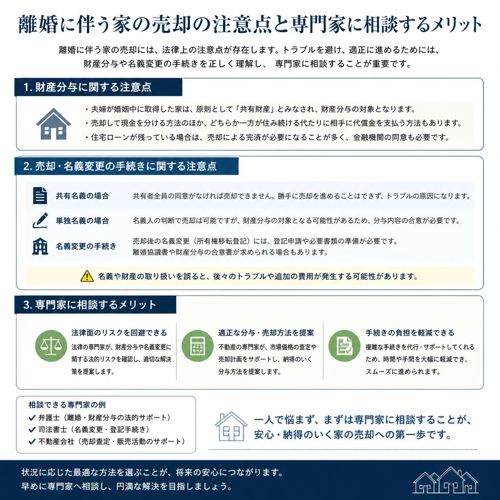 離婚時の注意点と法的手続き