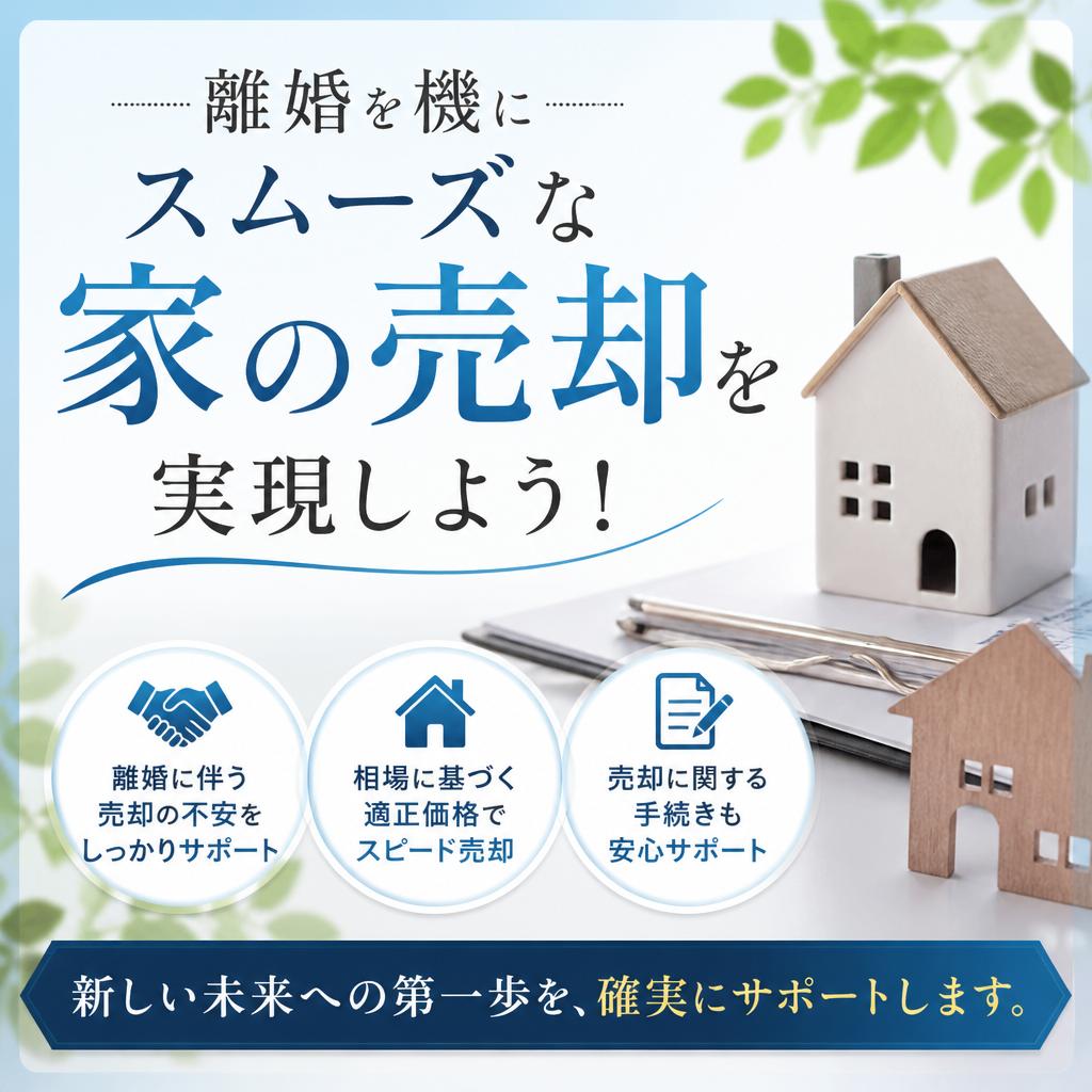 離婚を機にスムーズな家の売却を実現しよう！