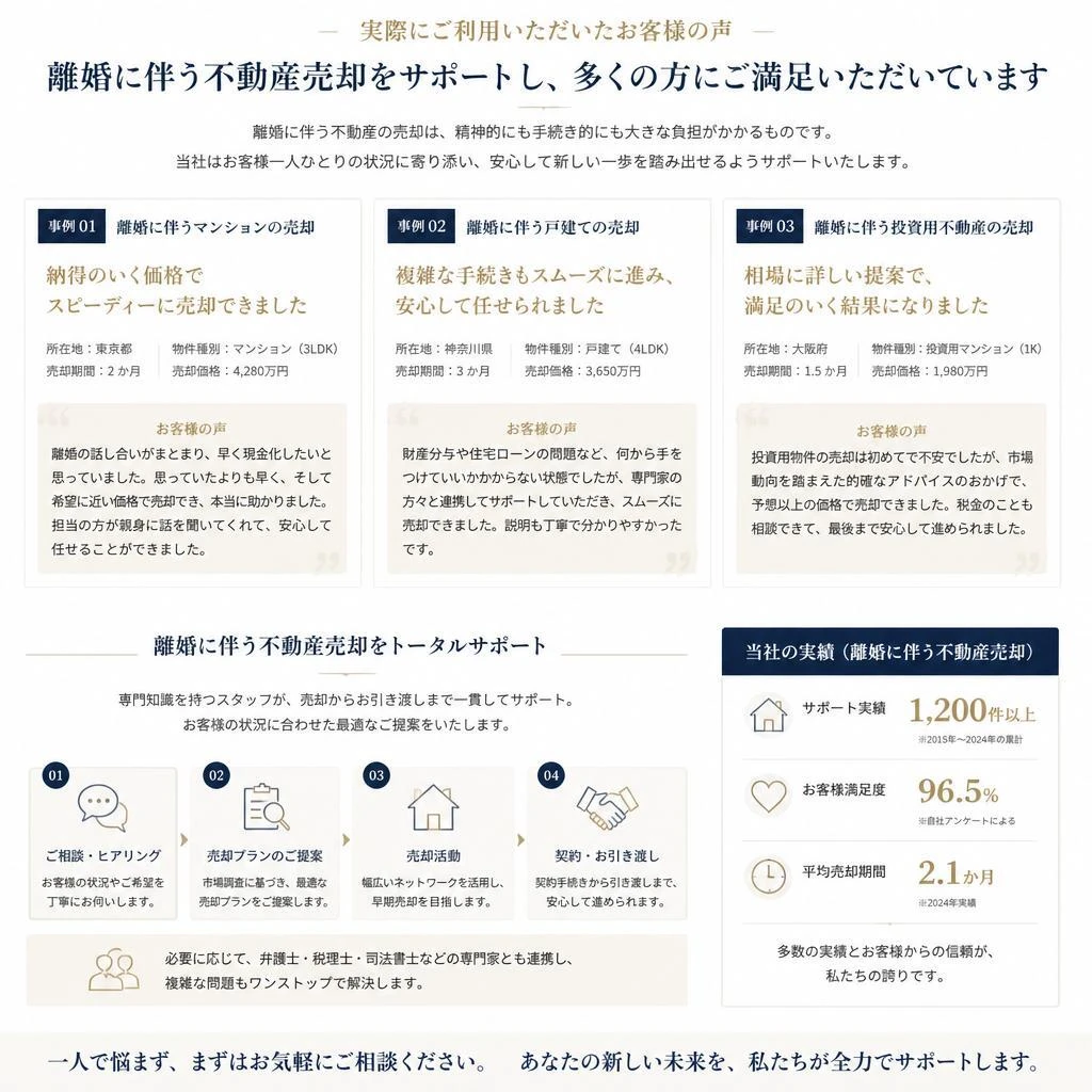 お客様の声：実績と満足度