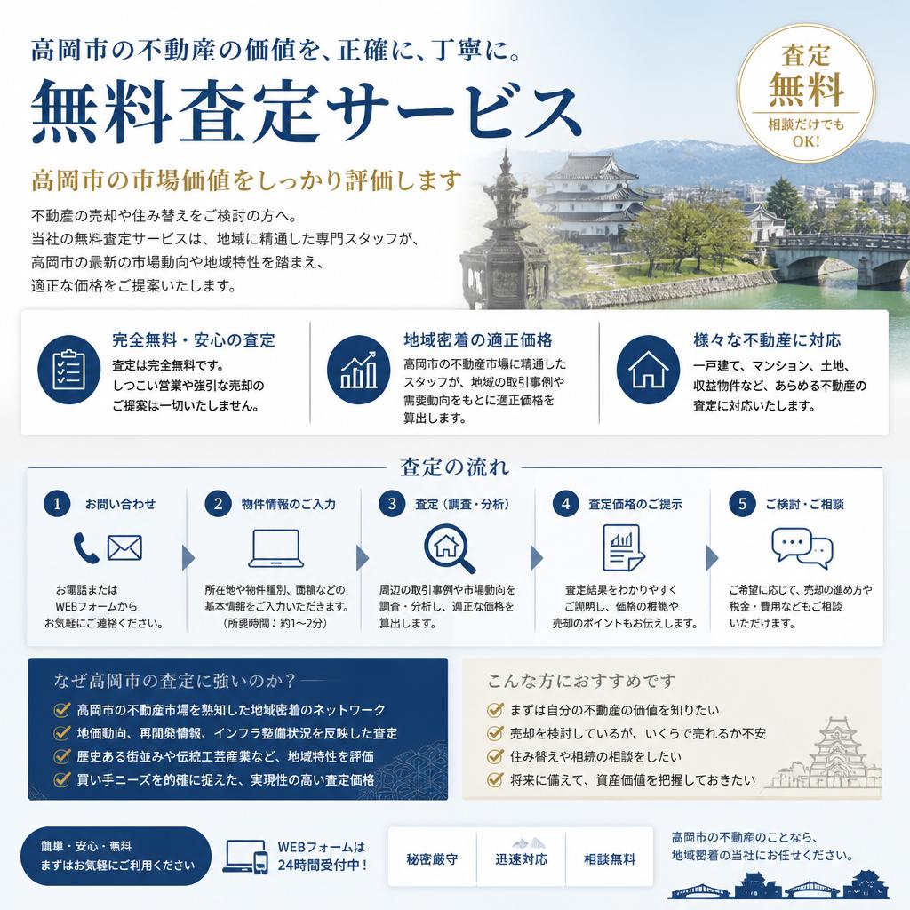 お手軽な無料査定サービス