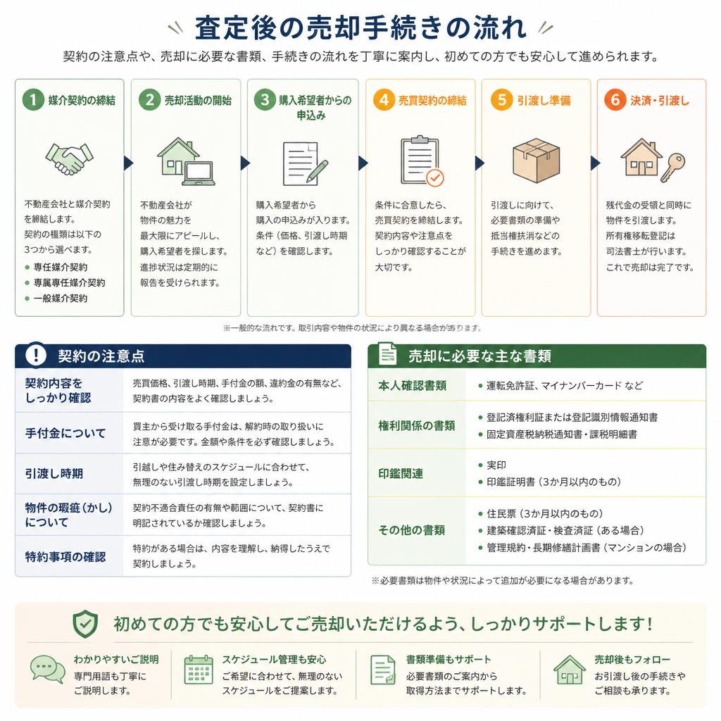 3. 査定後の売却手続きフロー
