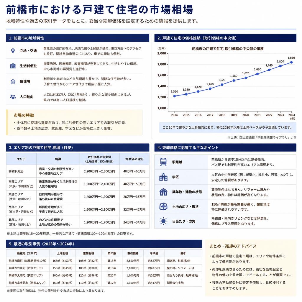 前橋市の戸建て住宅の相場を把握する