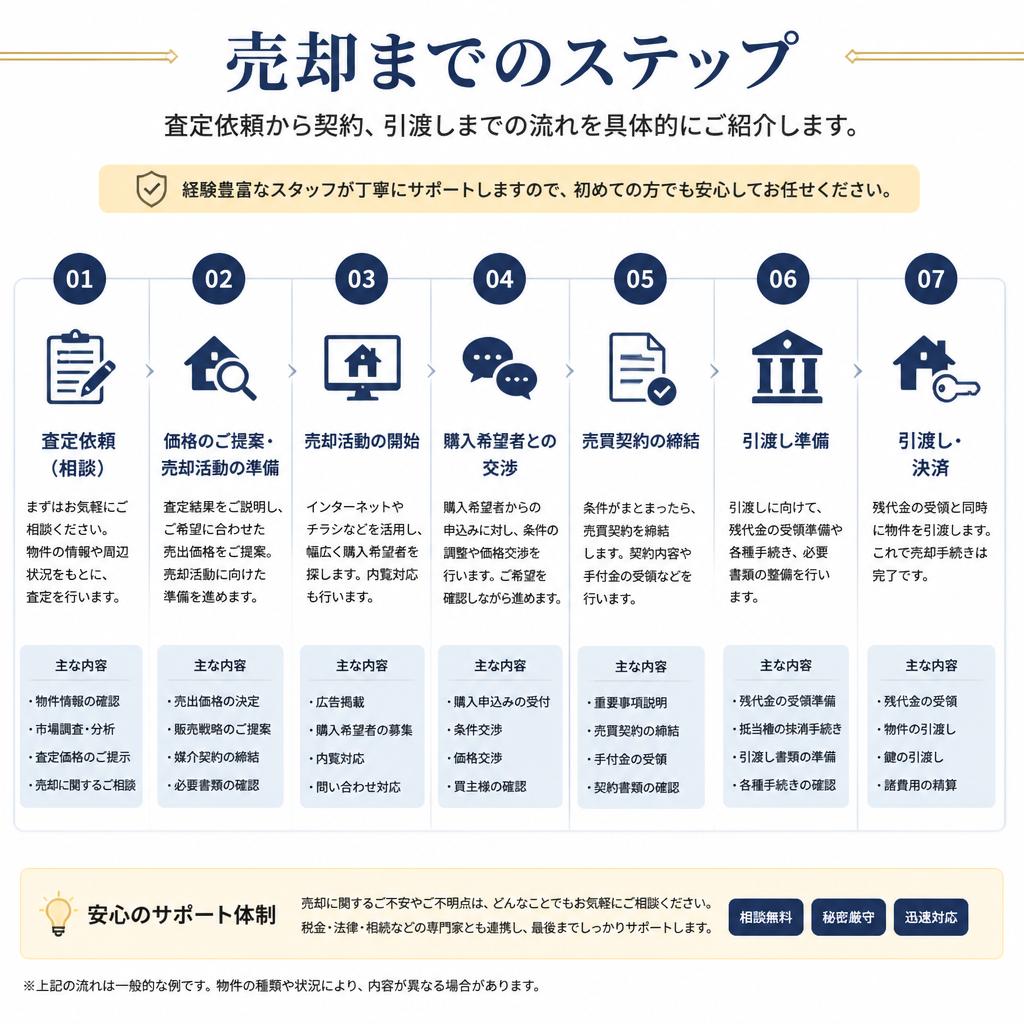 戸建て住宅売却の流れ