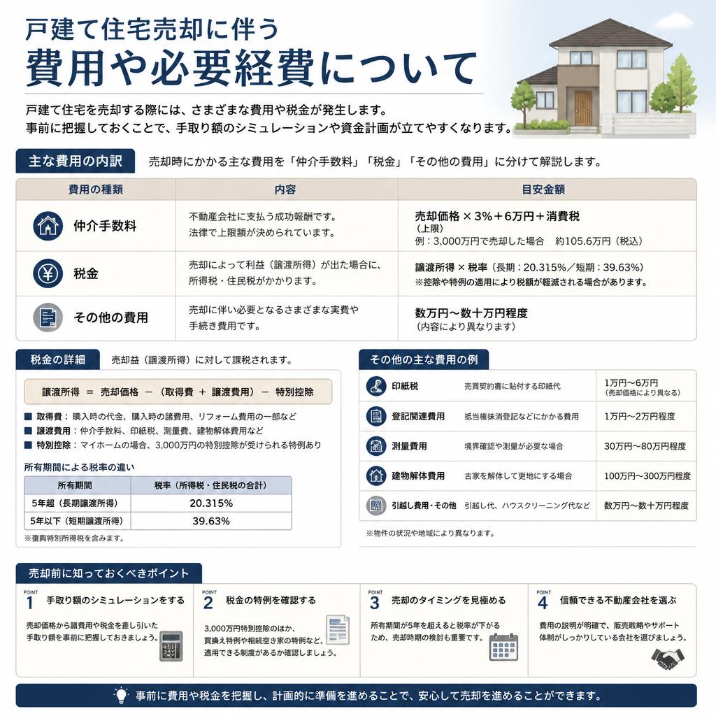 売却にかかる費用とは？