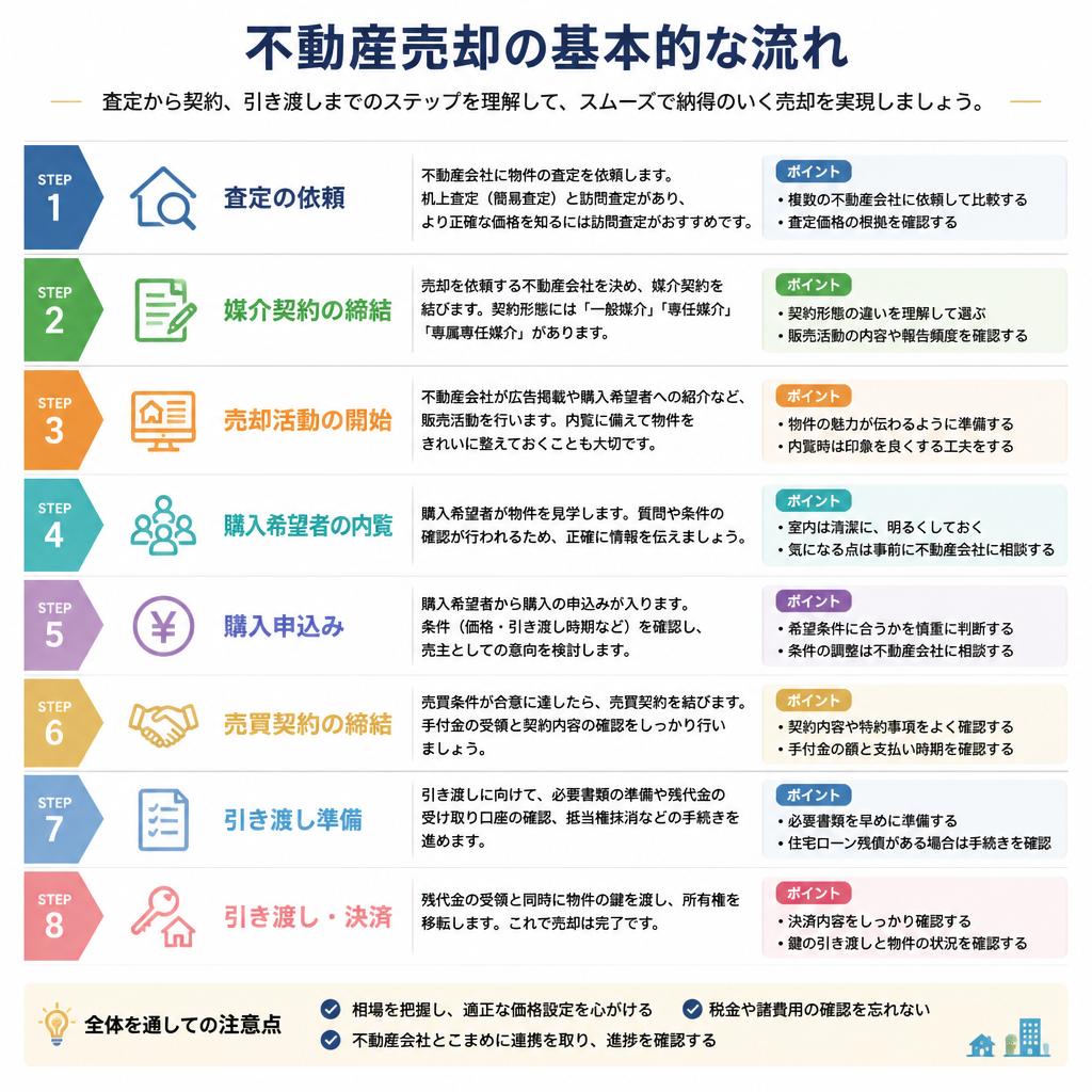 戸建て住宅売却の流れ