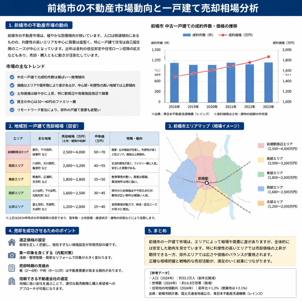 前橋市の不動産市場の相場