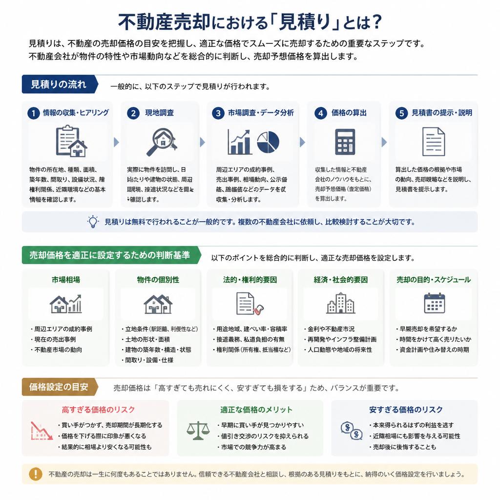 正確な見積りが鍵！売却価格を決定するためのポイント