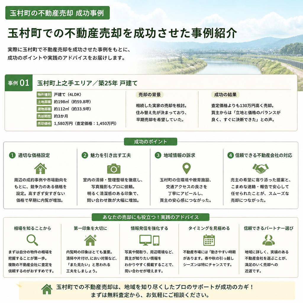 成功事例から学ぶ！玉村町での不動産売却の成功の秘訣