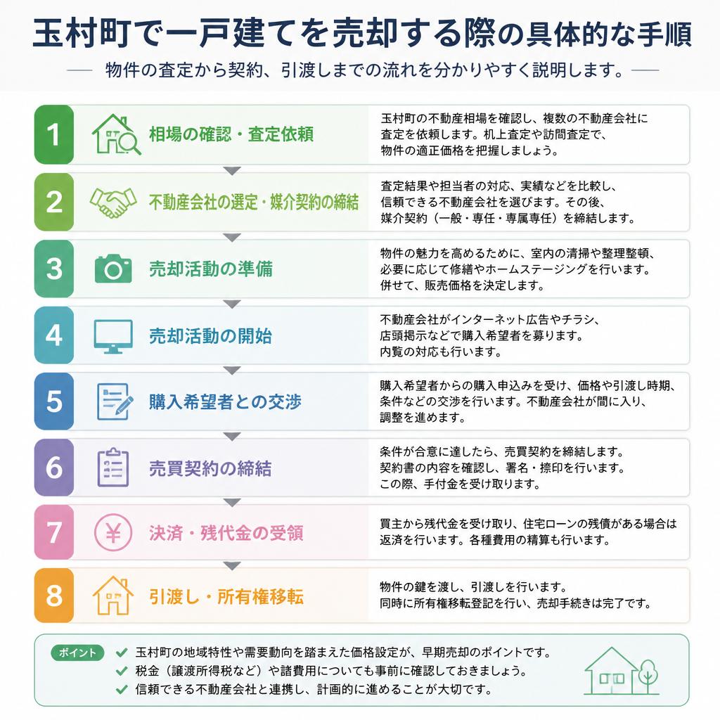 一戸建て売却の具体的なステップ